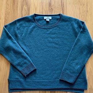 Magaschoni Teal Crew Neck cashmere Sweater